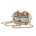 Bohemia Drawstring Bag With Chain Strap - Colorful
