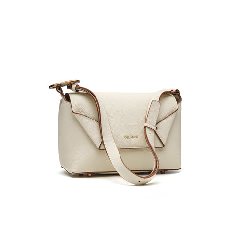 Puzzle Shoulder Bag - White
