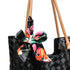 Gelanni Everyday Tote Bag With Floral Scarf - Black