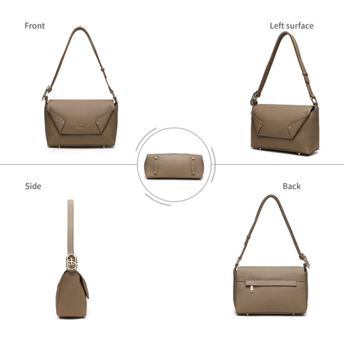 Puzzle Shoulder Bag - Grey