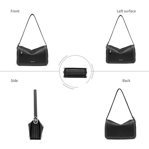 Hobo Shoulder Bag - Black