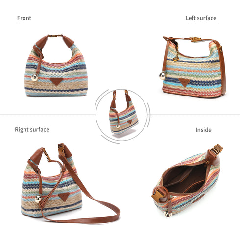 Bohemia Shoulder Bag Slouchy Style - Colorful