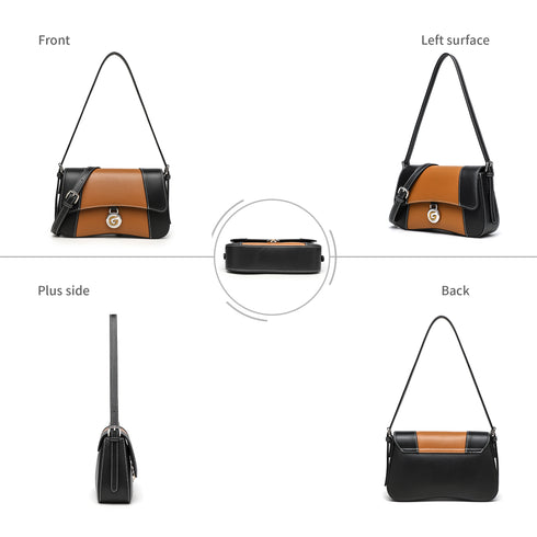 Gelanni Hourglass Bag - Black & Brown