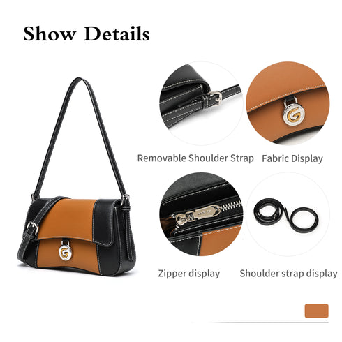 Gelanni Hourglass Bag - Black & Brown