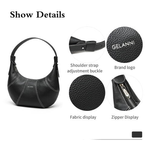 Gelanni Brooke Hobo Bag - Black