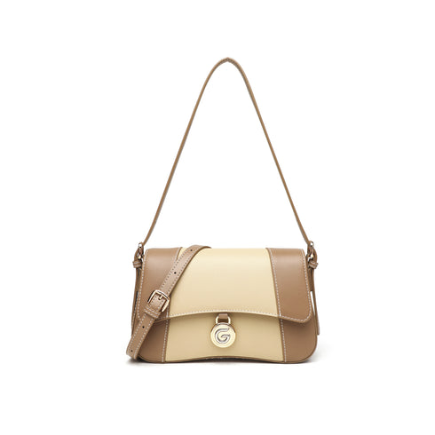 Gelanni Hourglass Bag - Grey & Apricot