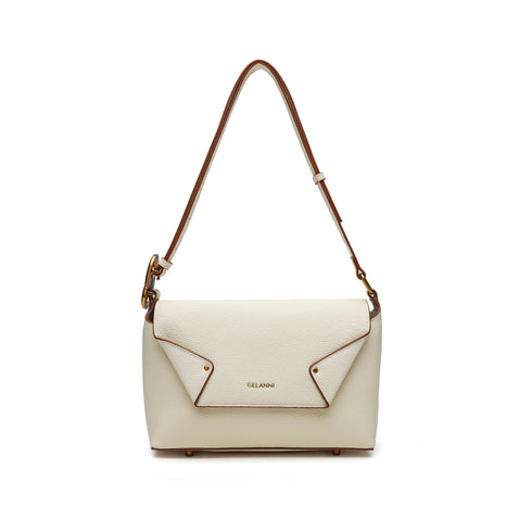 Puzzle Shoulder Bag - White