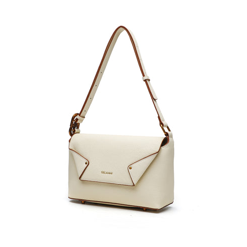Puzzle Shoulder Bag - White