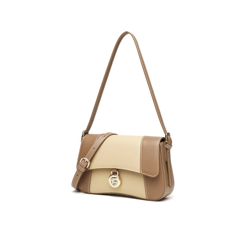 Gelanni Hourglass Bag - Grey & Apricot