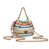 Bohemia Drawstring Bag With Chain Strap - Colorful