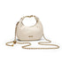 GELANNI β Veneta Bag for Women & Girls, Premium PU Handbag, Comes with Adjustable & Detachable Gold Chain, An Ideal Gift for Female -Off White