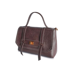 GELANNI – Pochette Metis Bag for Women & Girls, Premium PU Handbag with Bottom Rivet, Comes with Adjustable & Detachable Strap, An Ideal Gift for Female – Dark Brown
