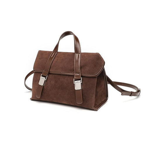 GELANNI – Shoulder Bag for Women & Girls, Premium PU Handbag with Bottom Rivet, Comes with Adjustable & Detachable Strap, An Ideal Gift for Female – Dark Brown