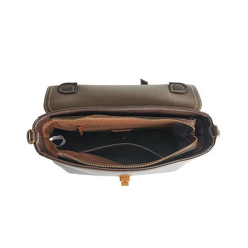 GELANNI – Pochette Metis Bag for Women & Girls, Premium PU Handbag with Bottom Rivet, Comes with Adjustable & Detachable Strap, An Ideal Gift for Female – Dark Brown