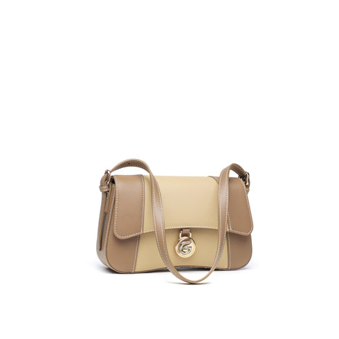 Gelanni Hourglass Bag - Grey & Apricot