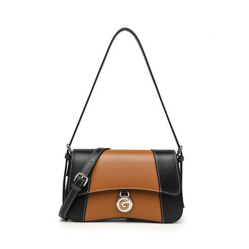 Gelanni Hourglass Bag - Black & Brown