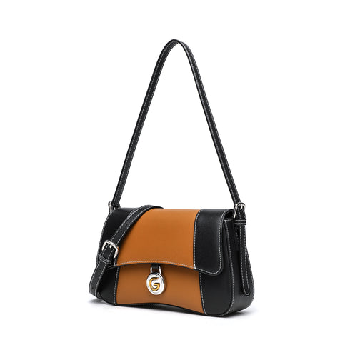 Gelanni Hourglass Bag - Black & Brown