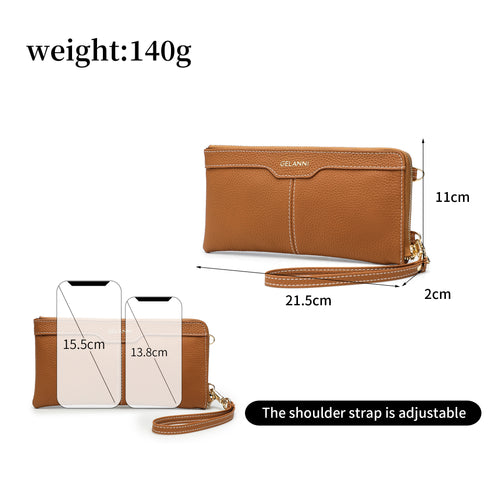 Crossbody Phone Bag -Brown