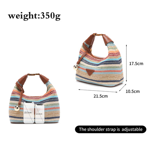 Bohemia Shoulder Bag Slouchy Style - Colorful